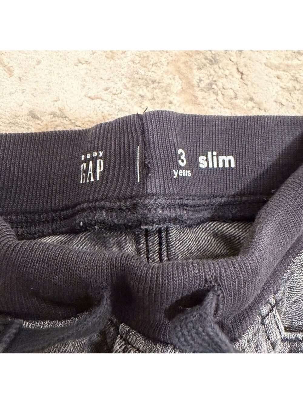 GAP Kids Black Washed Jeans - 3 Slim - Picture 6 of 7